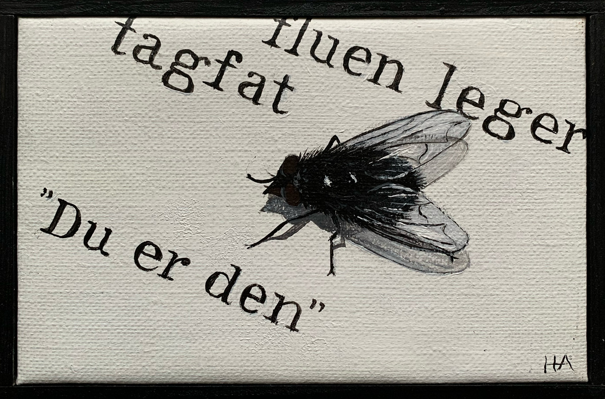 Kunstværk af Hanne Astrup, udstillet på Påskeudstillingen 2026