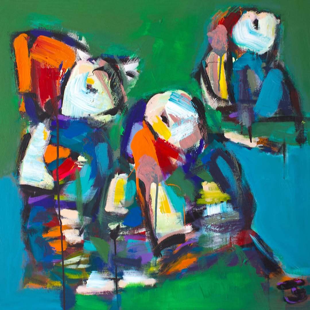 Kunstværk af Jan Eriksen, udstillet på Påskeudstillingen 2026