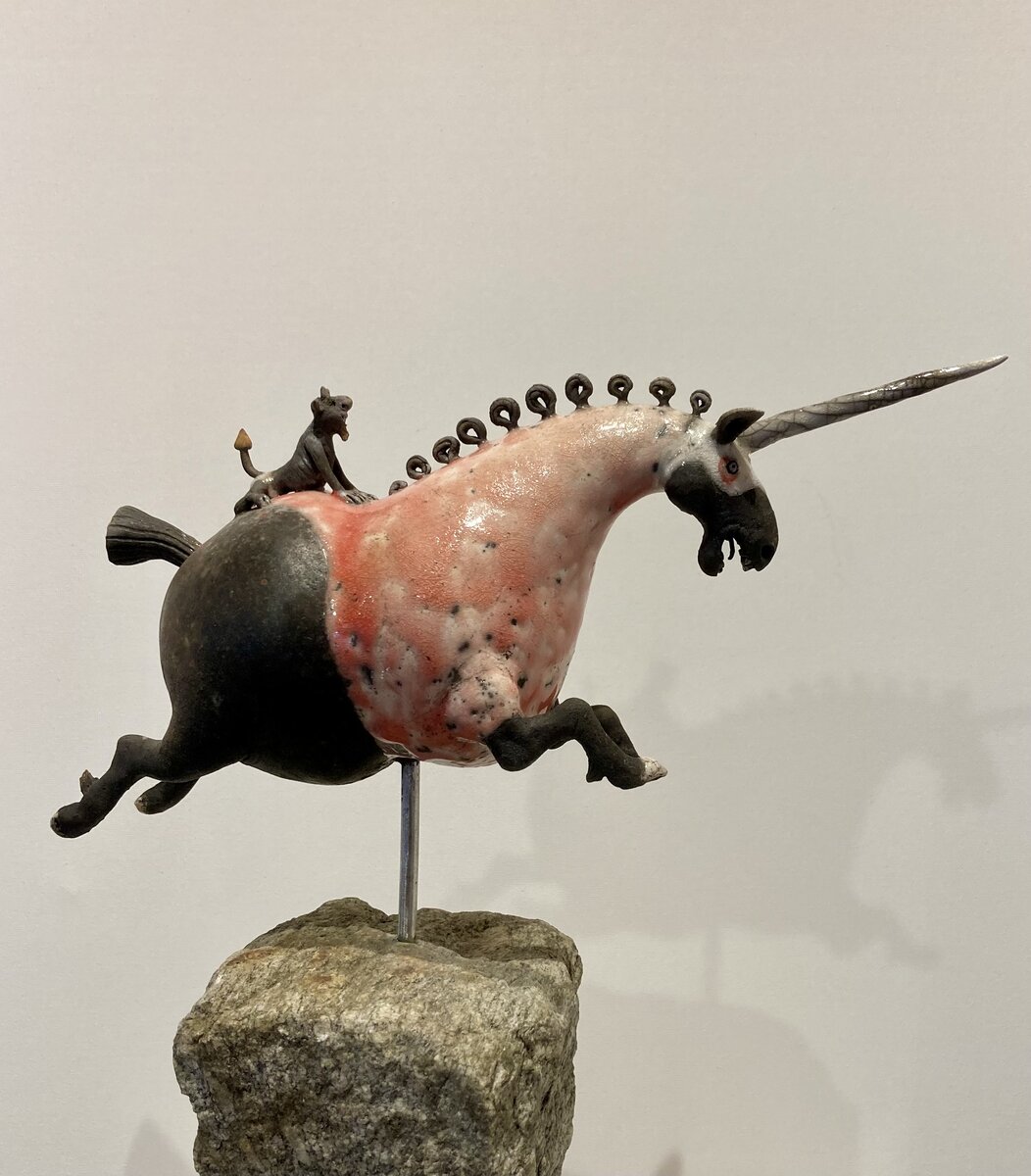 Kunstværk af Simon Malthe, udstillet på Påskeudstillingen 2026