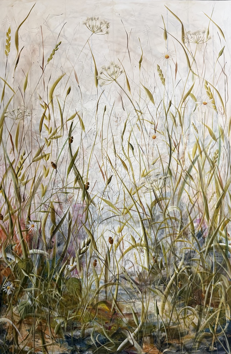 Kunstværk af Lis Tulstrup Petersen, udstillet på Påskeudstillingen 2026